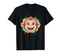 Jungle de Dessin animé drôle avec Visage de Singe pour Enfants T-Shirt