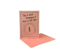 Jungle Empire Pin's Champagne avec Carte de Voeux | Petit Cadeau avec Carte d'Anniversaire | Badge Champagne pour Femme | Carte d'Invitation Amusante pour Fête et Célébration