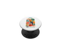Jungle Explorer Ara écarlate Tropical Bird Adventure Kids Adventure PopSockets PopGrip Adhésif