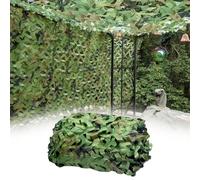 Jungle Filet Camouflage 6×10M, Filet de Camouflage Militaire, 210D Bache Camouflage Chasse, pour Pergola, Protection Solaire, pour Décorations de Fête à Thème Militaire, Jardins