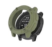 (Jungle Green)Anti-Fall TPU Hollow Cover for Garmin Instinct 2X - Quick Release Sports Watch Case (Orange)
