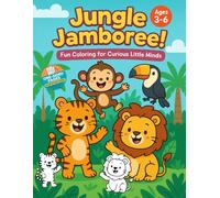 Jungle Jamboree!: Jungle Colouring Book For Kids: A Fun & Educational Coloring Adventure for Kids - single-sided pages to prevent bleed-through and make tearing out artwork easy