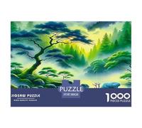 Jungle Jigsaw Puzzles 1000 Pièce pour Les Adultes Jeu De Puzzle pour Le Tout pour Les Femmes, Cadeaux pour Les Hommes 100% Carton Recyclé Puzzle Décoratif 38x26cm/1000pcs