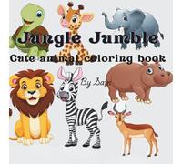 Jungle Jumble: Cute animal coloring book