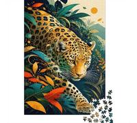 Jungle Léopard 1000 Pièces Mini Puzzle pour Adultes | 52x38cm Carton, Décor Maison, Coupe Précise, Cadeau Réunion, Entraînement Cerveau