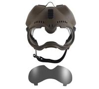 Jungle Leopard Casque Tactique for Chien de Chasse K9, Lunettes de Protection d'extérieur for Terrier Belge hollandais, Berger Allemand, Taille Moyenne(CB)