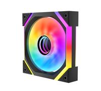 Jungle Leopard GALAXY-SE Infinity Mirror RGB PC Fan 120MM,1600±10% RPM,32 ARGB LEDs,5V3PIN ARGB and 12V4PIN PWM Fan (BK Reverse, 1)