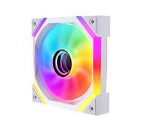 Jungle Leopard GALAXY-SE Infinity Mirror RGB PC Fan 120MM,1600±10% RPM,32 ARGB LEDs,5V3PIN ARGB and 12V4PIN PWM Fan (WH, 1)