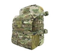 Jungle Leopard Gilet Tactique Molle, Sac d'hydratation avec Pochette for Casque, Sac à Dos modulaire for vessie d'eau, équipement Airsoft de Chasse(MC)