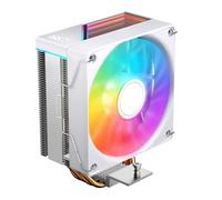 Jungle Leopard KF420E Refroidisseur CPU avec Température Affichage écran Affichage,avec 120x120x25mm 1800RPM ARGB PWM Ventilateur,pour LGA 115X/1200/1700/1366/2011/1851,pour AM4/AM5 (WH)