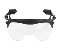 Jungle Leopard Lunettes de Protection modulables, protège-Oreilles, Demi-Masque de Protection intégrale, Casque de Chasse, de tir et d'airsoft(01-BLK)