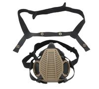 Jungle Leopard Masque respiratoire Tactique Demi-Masque à gaz avec Filtre remplaçable for Airsoft Militaire(MA-119-TAN)