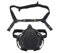 Jungle Leopard Masque respiratoire Tactique Demi-Masque à gaz avec Filtre remplaçable for Airsoft Militaire(MA-119-BK)