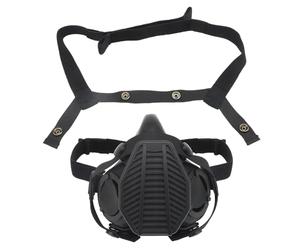 Jungle Leopard Masque respiratoire Tactique Demi-Masque à gaz avec Filtre remplaçable for Airsoft Militaire(MA-119-BK)