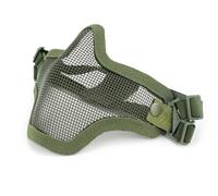 Jungle Leopard Masque Tactique en Maille Demi-Visage crâne Double Bande for Airsoft Paintball tir CS Games(OD)