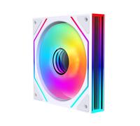 Jungle Leopard PRISM 4Ultra ARGB PC Fan 120MM Case Fan[Infinity Mirror] 1850RPM RGB Fan 5V3PIN ARGB and 12V4PIN PWM (1, WH, Forward)