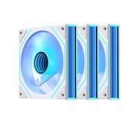 Jungle Leopard Prism4Ultra-X3 RGB PC Ventilateur 120MM 3er Pack[Infinite Mirror][HDB]58.36CFM/1850RPM/26LEDs 5V3PIN ARGB et 12V4PIN PWM Ventilateur (Blanc Reverse Blade)