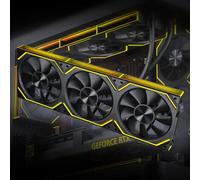 Jungle Leopard Ventilateur PC JM-V2 RS 120 Infinity Mirror Module Daisy-Chain ARGB 120mm Pack de Trois convient pour Boîtier PC & Refroidisseur AIO 360mm (Noir)