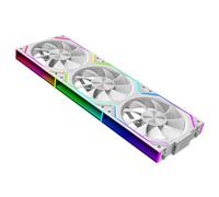 Jungle Leopard Ventilateur PC JM-V2 RS 120 Infinity Mirror Module Daisy-Chain ARGB 120mm Pack de Trois Convient pour Boîtier PC & Refroidisseur AIO 360mm (Blanc)
