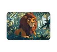 Jungle LionSupernatural Symbols Black Printing 1 pièce Serviette de plage en velours peau de pêche à séchage rapide surdimensionnée 140 x 70 cm pour adultes, serviette super absorbante