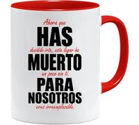Jungle Mug | Cadeau au revoir au bureau | Tasse maintenant que vous avez décidé de partir Cet endroit est mort sans vous | Détail amusant pour les collègues de travail, collègue, patron, retraite ou