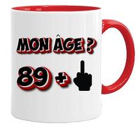 Jungle Mug Cadeau d'anniversaire 90 ans Rigolo drôle | Cadeau d'anniversaire pour lui ou elle - Cadeau d'anniversaire | Profanité grossière | Tasse Cadeau | Homme Femme Humour Original (90)