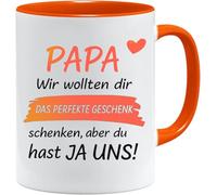Jungle Mug Cadeau de fête des pères - Tasse humoristique en céramique avec inscription en allemand « Du hast ja uns »