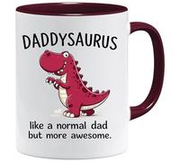 Jungle Mug | Daddysaurus Like A Normal Dad But More Awesome | Cadeaux amusants pour homme | De la part de sa fille ou de son fils | Cadeau d'anniversaire pour homme | Cadeau pour grand-père