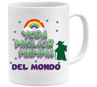 Jungle Mug Fête des mères | Yoda meilleure maman du monde tasse | Idée cadeau originale pour femme | Tasse en céramique pour café et thé