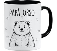 Jungle Mug Fête des pères | Tasse Ours drôle | Idée cadeau pour homme | Tasse d'anniversaire père | Cadeaux de fête des pères spéciaux | Petit déjeuner amoureux du café