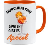Jungle Mug Seness Durchhalten später gibt es Lillet Tasse | Aperol Geschenk Prosecco Sekt | Wild Berry Gin | Hugo Spritz Wein | Abschiedsgeschenk Kollegen | Abschied Kollegin (Lillet)