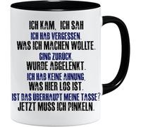 Jungle Mug Tasse avec inscription en allemand « Ich kam, ich sah, ich hab vergessen | Geschenkidee für Kollegen, Freunde & Familie | Kaffeetasse für Büro & Zuhause | Geschenk Kollegin