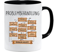 Jungle Mug Tasse avec inscription en allemand « Problemlösung auf der Arbeit im Büro » - Tasse à café amusante - Cadeau pour les collègues de travail - Passe au lave-vaisselle
