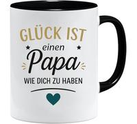 Jungle Mug Tasse pour papa avec inscription en allemand « Glück ist einen Papa wie dich zu haben » - Tasse à café comme cadeau de fête des pères - Anniversaire - Idée cadeau pour la fête des pères