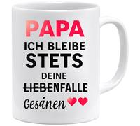 Jungle Mug Tasse pour papa Vertertag avec inscription en allemand « Ich bleibe stets deine Liebensfalle » - Tasse à café comme cadeau de fête des pères - Cadeau d'anniversaire