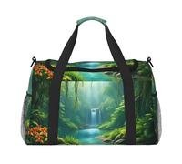 Jungle Oasis Sac de voyage compact résistant à l'eau pour le sport, la gym et le w nd pour homme et femme