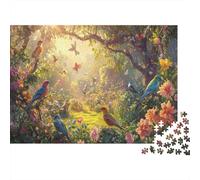 Jungle oimeru Puzzle 1000 Pièces Cadeau Unique Flower Cluster Forest Challenge Toy À De Qualité Supérieure Peinture Art pour Adultes Et Enfants 1000pcs (75x50cm)