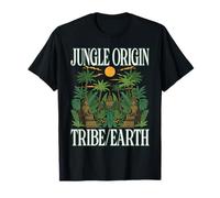 Jungle Origin Tribe/Terre Cultures Anciennes Tropicales Forêt T-Shirt