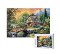 Jungle Puzzle 1000 Pièces Adultes Puzzle Maisons Classique, Activite Manuelle Adulte, Puzzles de Jeu Stimulants, Puzzles Impossible, Enjoy Activités de défi Familial pour Ies Soirées de Jeu,p136t