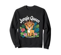 Jungle Queen Lioness Mignon Animal Safari Fille Sweatshirt