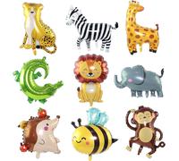 Jungle Safari Animal Balloons 9 Pack Jungle Party Decoration