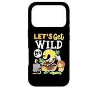 Jungle Safari Let's Get Wild 2e Anniversaire Zoo 2 Ans pour Enfant Coque pour iPhone 17 Pro