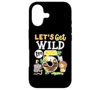 Jungle Safari Let's Get Wild 5ème Anniversaire Zoo pour Enfant de 5 Ans Coque pour iPhone 17