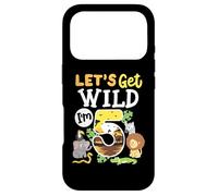 Jungle Safari Let's Get Wild 5ème Anniversaire Zoo pour Enfant de 5 Ans Coque pour iPhone 17 Pro
