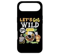 Jungle Safari Let's Get Wild 5ème Anniversaire Zoo pour Enfant de 5 Ans Coque pour iPhone Air