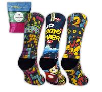 Jungle Socks, Pack de 3 chaussettes de sport amusantes pour Crossfit, Gym, Cyclisme, Course à pied, Padel, Haltérophilie, Trekking. Conçu en Europe.