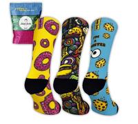 Jungle Socks, Pack de 3 chaussettes de sport amusantes pour Crossfit, Gym, Cyclisme, Course à pied, Padel, Haltérophilie, Trekking. Conçu en Europe.
