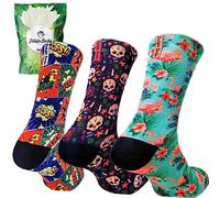 Jungle Socks, Pack de 3 chaussettes de sport amusantes pour Crossfit, Gym, Cyclisme, Course à pied, Padel, Haltérophilie, Trekking. Conçu en Europe.