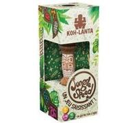 Jungle speed koh lanta fr - totem bois cartes symboles - version eco exclusive - ambiance - set jeu societe famille et carte