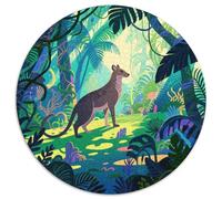Jungle Tropicale Puzzles 1000 Pieces Cadeau Unique Illustration Jeu Éducatif Défi Jouet À De Supérieure Peinture Art pour Adultes Et Enfants À Partir De 12 Ans 1000pcs (67.5x67.5cm)